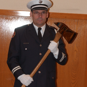 Man from Fire Department at the State of the County