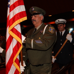 Sheriff and Fire Department Colors at the State of the County
